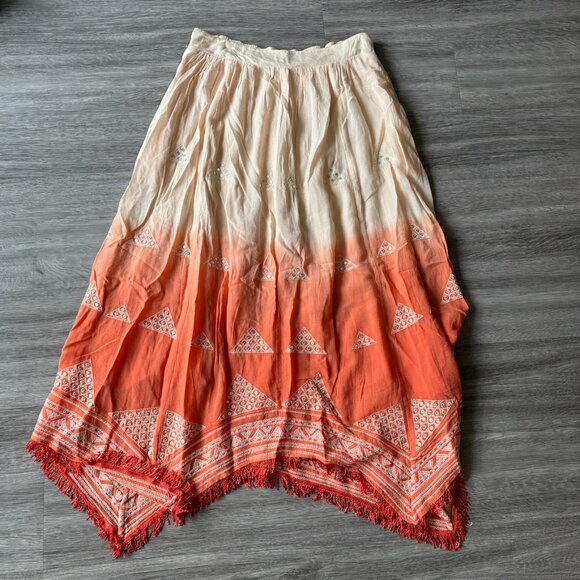 Anthropologie Ombre Pyramid Skirt - pink Women's S - Picture 2 of 4